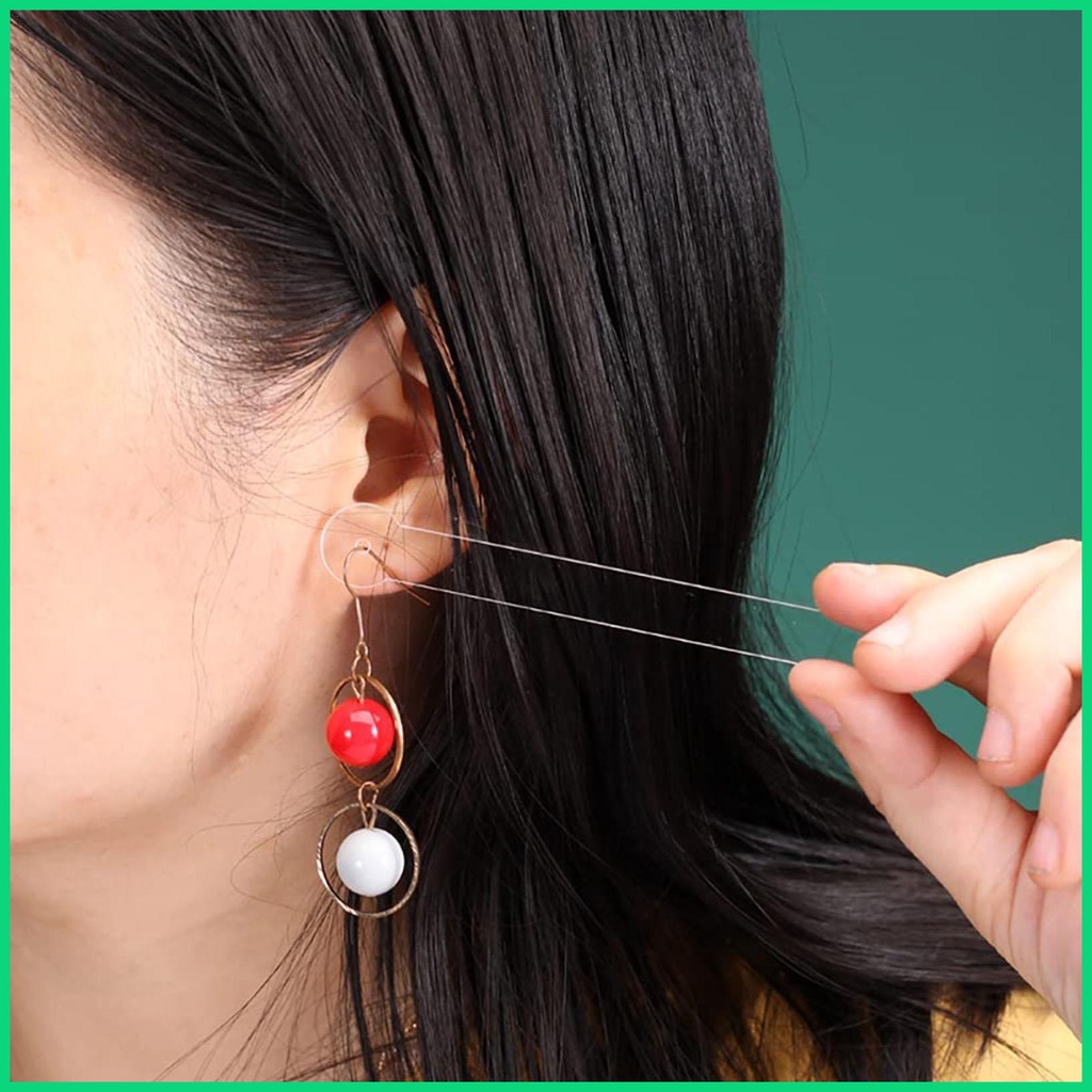 Set 5 Thanh Acrylic Cố Định Bông Tai Thiết Kế Cong Tiện Lợi Dễ Dùng