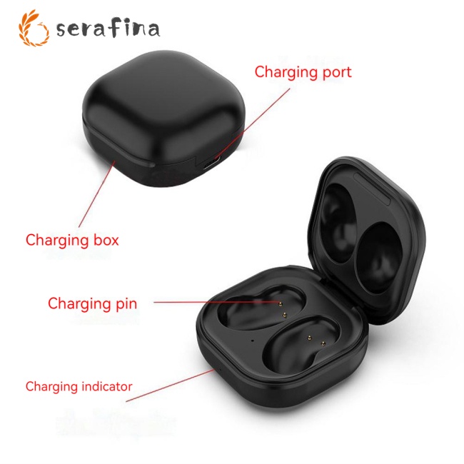 Hộp Sạc Tai Nghe Bluetooth RF SM-R180 Có Đèn Led Cho Galaxy Buds Live