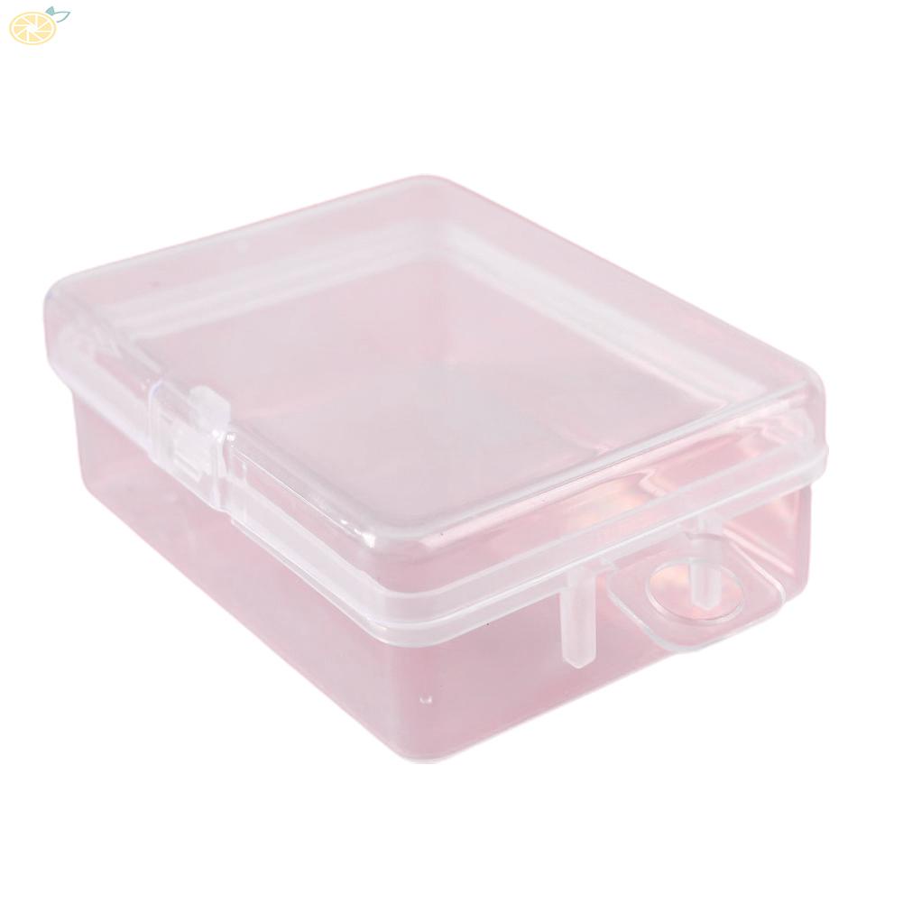 Set 10 Hộp Nhựa Trong Suốt Hình Chữ Nhật Đựng Trang Sức Mới