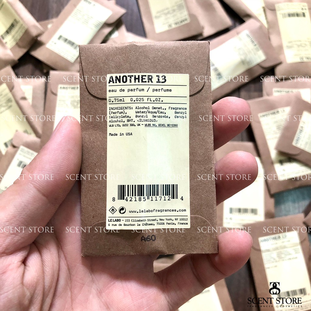 Vial chính hãng Nước hoa Le Labo S 33, A 13, Rose 31, The Noir 29,