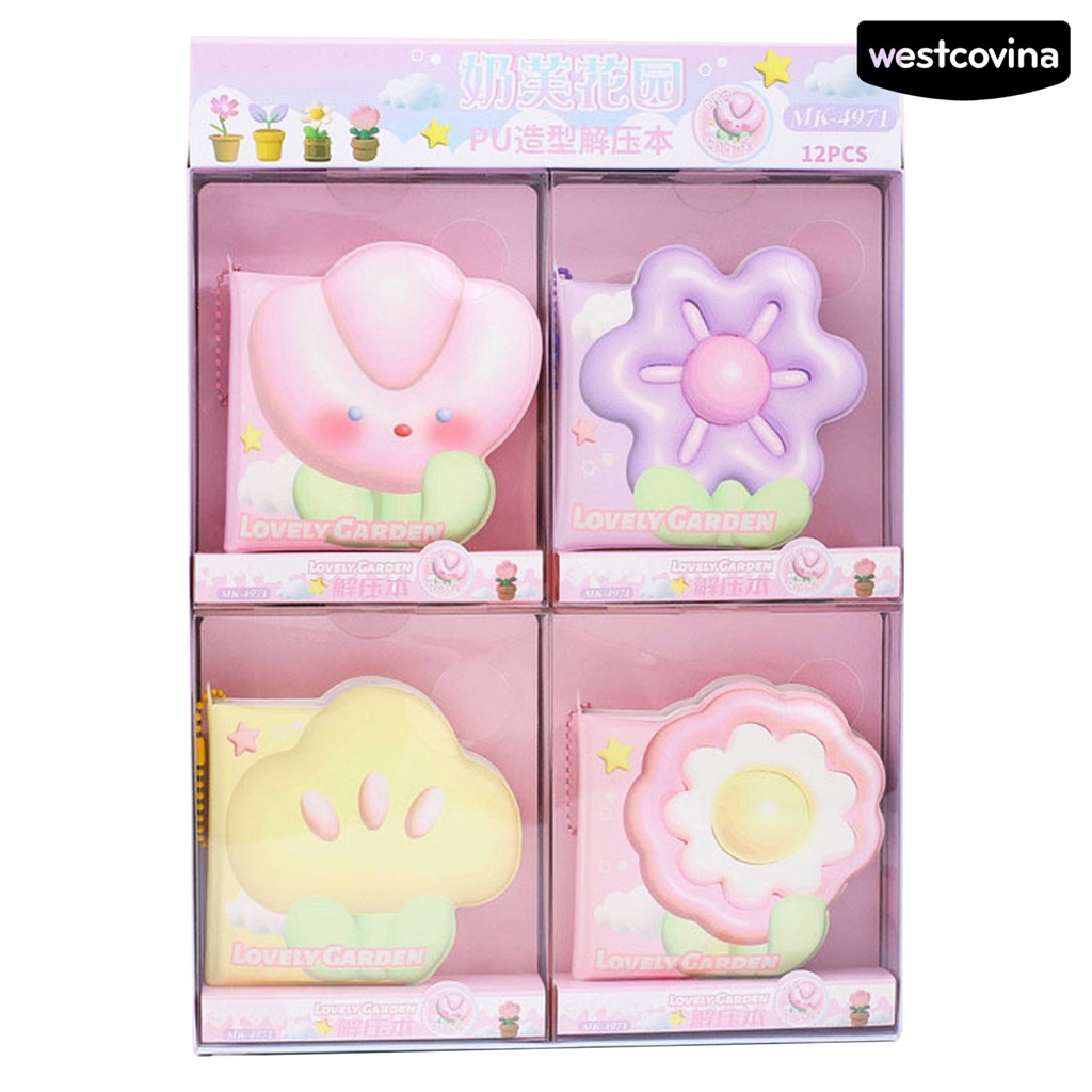 [COD]♪Bộ 4 Sổ Tay Không Dính Họa Tiết Hoạt Hình Dễ Thương