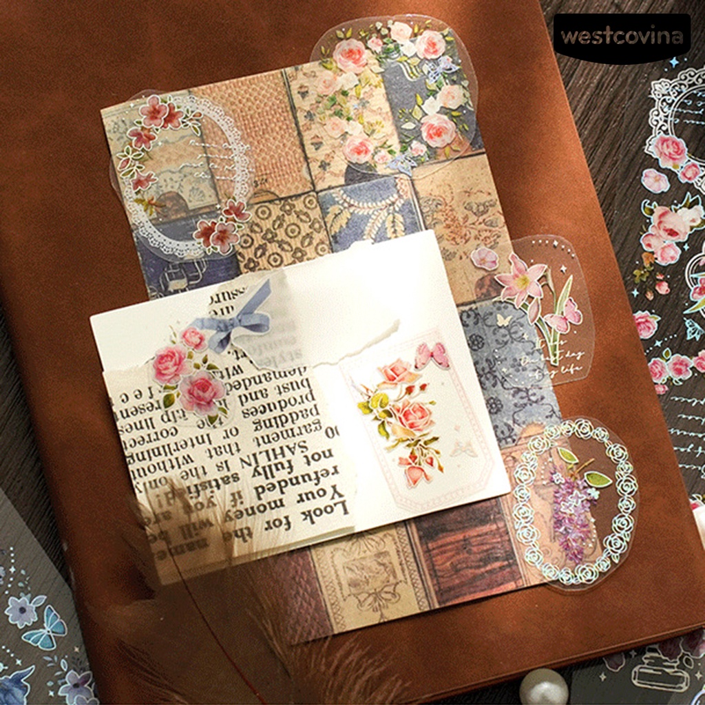 [COD]♪Bộ 2 Miếng Dán Tự Dính Trong Suốt In Họa Tiết Cây Cối Không Để Lại Dấu Vết