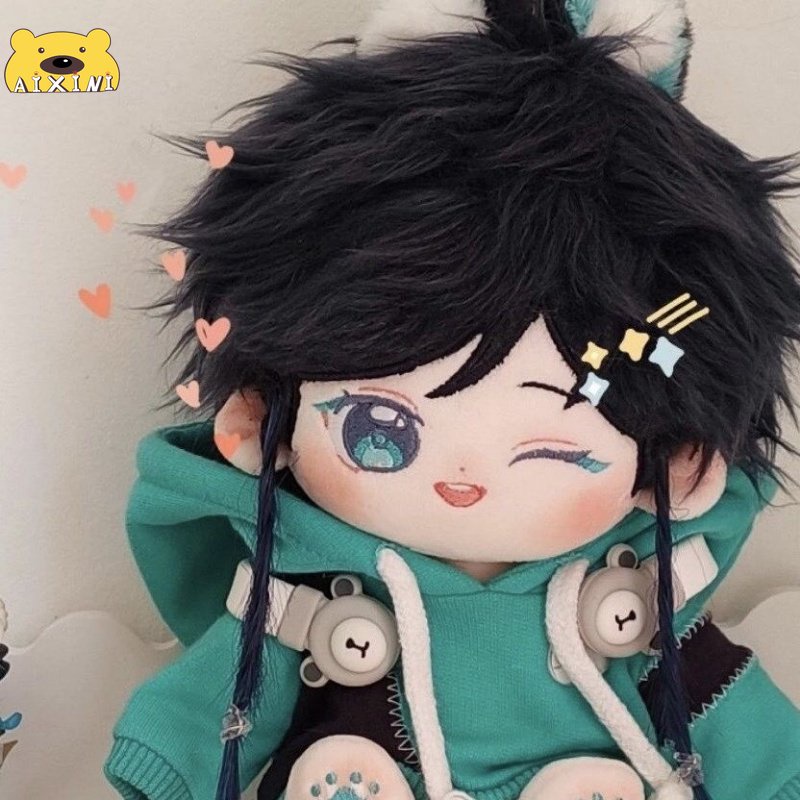 AIXINI Búp Bê Nhồi Bông Mềm Mại Hình Nhân Vật Game Genshin Va Chạm Xiao Venti Arataki Itto