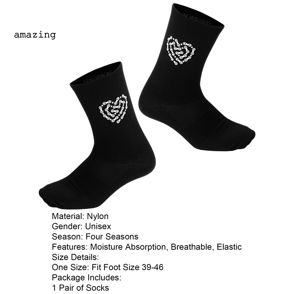 1 Đôi Vớ Chạy Bộ Mềm Mại Vừa Vặn In Họa Tiết