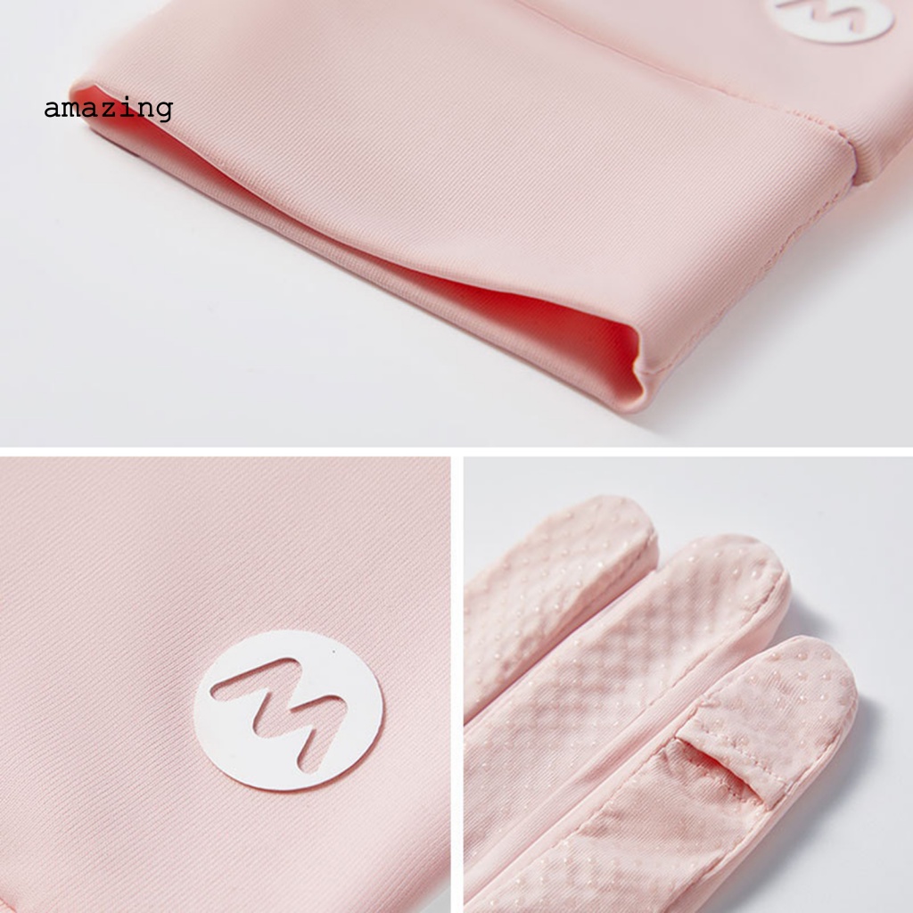 1 Đôi Găng Tay Chống Trượt Có Thể Chạm Màn Hình Cảm Ứng Thời Trang Mùa Hè Dành Cho Nữ