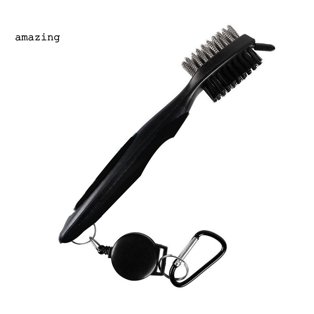 Bàn Chải Vệ Sinh Gậy Đánh Golf Hai Mặt Có Móc Khóa Thu Gọn Tiện Lợi