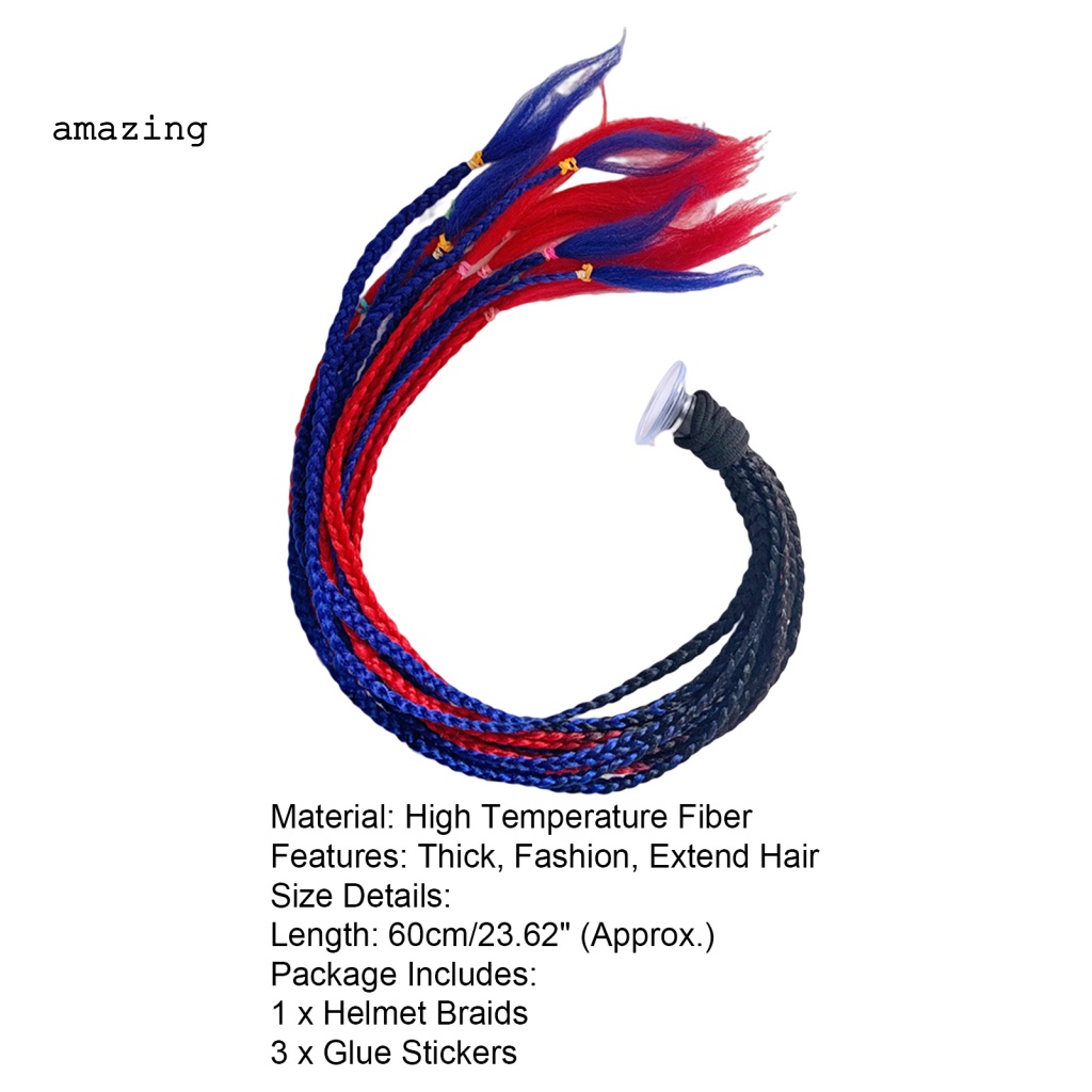 Mũ Bảo Hiểm Xe Máy / Xe Đạp Bện Tóc Độ Đàn Hồi Cao Cho Nữ