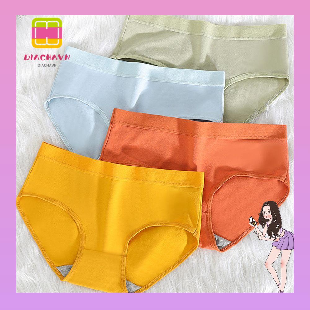 Quần Lót Cotton Màu Trơn Plus Size