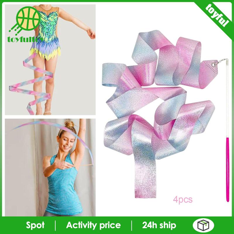 Dây Ruy Băng Lấp Lánh Dài 2M Dùng Tập Thể Dục Nhịp Điệu Cho Người Lớn Và Trẻ Em