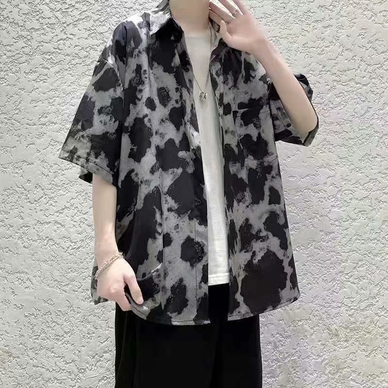 Áo Sơ Mi Tay Ngắn Nhuộm Màu Phong Cách Hong Kong Cổ Điển Thời Trang Cho Nữ