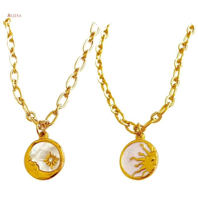 Vòng Cổ Choker Mặt Trăng Và Mặt Trời Cho Cặp Đôi