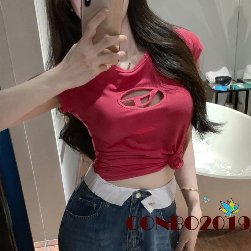 Áo Thun Tay Ngắn Cổ Tròn Phong Cách Đường Phố Thời Trang Mùa Hè Cho Nữ