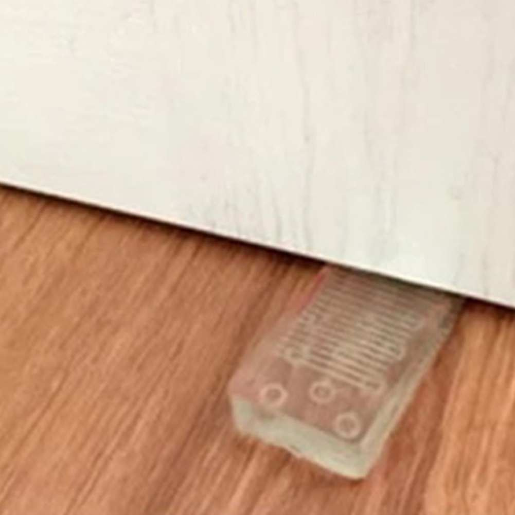 1 Thanh Chặn Cửa Bằng Silicon Trong Suốt 95x40x14MM