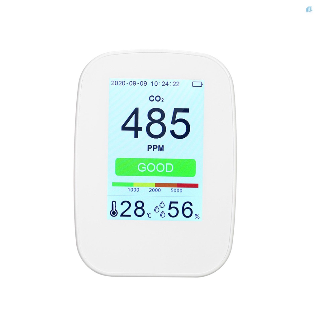 Thiết Bị Đo Độ Ẩm / Nhiệt Độ Không Khí CO2 / RH / Temp. 3 Trong 1 Đa Năng 3 Trong 1 Theo Dõi CO2 65534 Groups Data Logger Rech