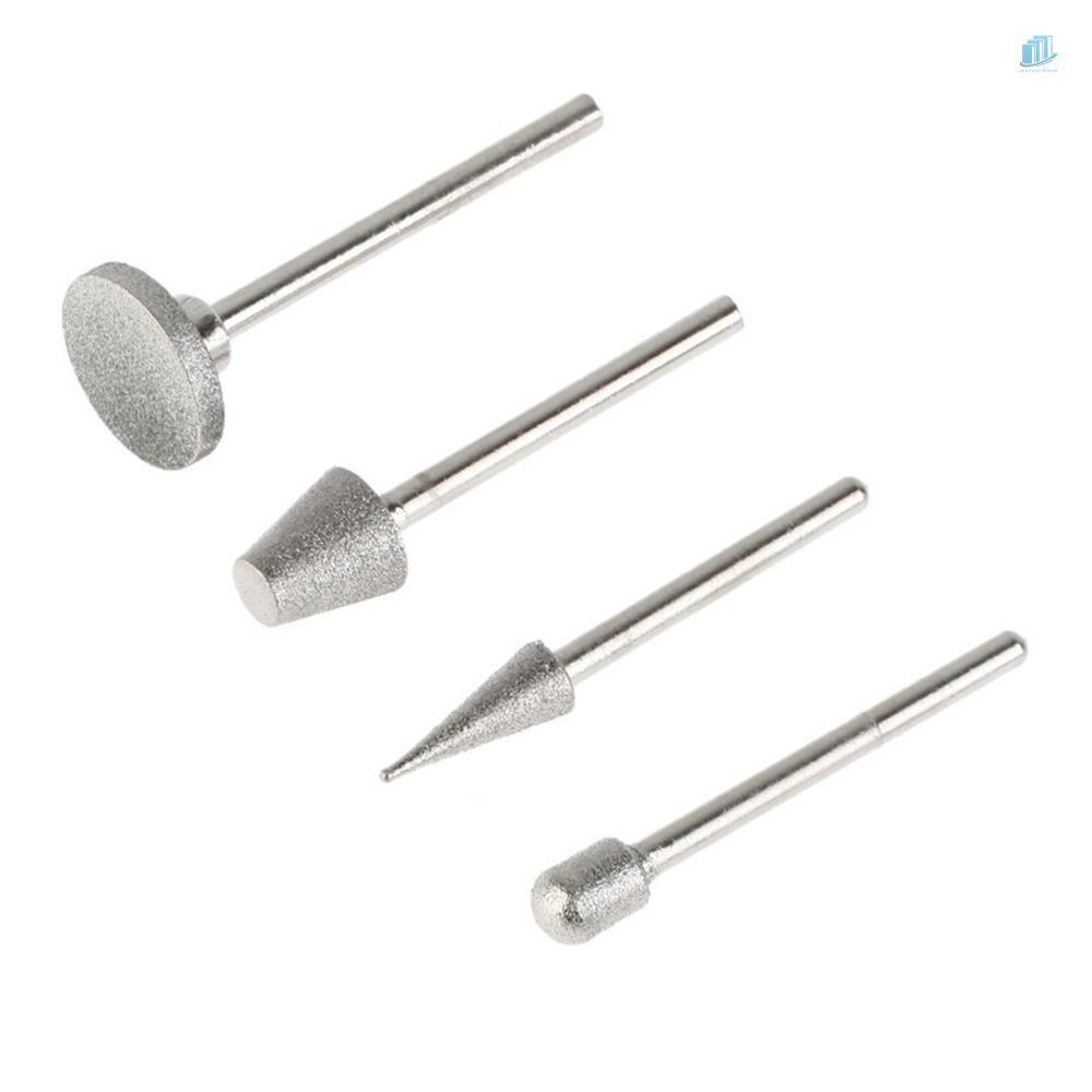 Set 50 Đầu Mài 1 / 8-Inch Mạ Kim Cương Chuyên Dụng Cho Máy Khoan Cắt / Đánh Bóng Se