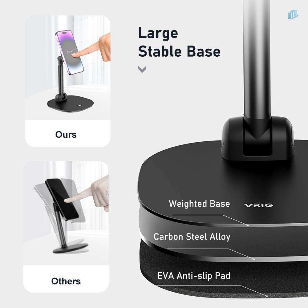Giá Đỡ Điện Thoại / Máy Tính Bảng Vrinone VRIG MG-04 Gấp Gọn Xoay 360 Độ Tiện Dụng° Giá Đỡ Điện Thoại Hít Nam Châm Có Thể Điều Chỉnh Chiều Cao Cho iPhone 14 / 13 / 12