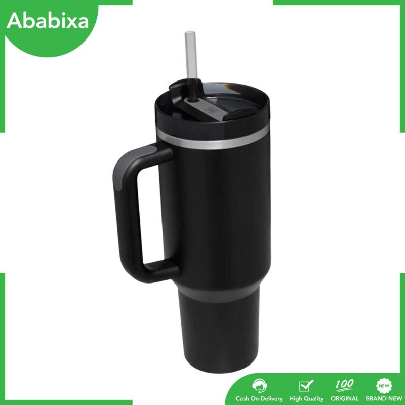 Cốc Uống Cà Phê Nóng Lạnh 40oz Bằng Inox Có Tay Cầm Tiện Dụng Mang Theo Du Lịch Cho Nam Và Nữ