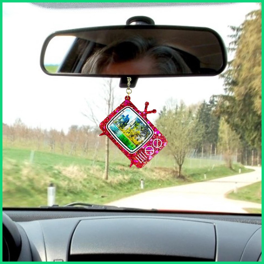 Khuôn Silicone Làm Móc Khóa / Mặt Dây Chuyền Thủ Công DIY Hình TV Mini