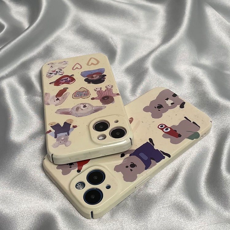 Phù Hợp Ốp Điện Thoại Cứng In Hình Động Vật Hoạt Hình Cho Apple plus1413 14 pro 1311 G6ZH