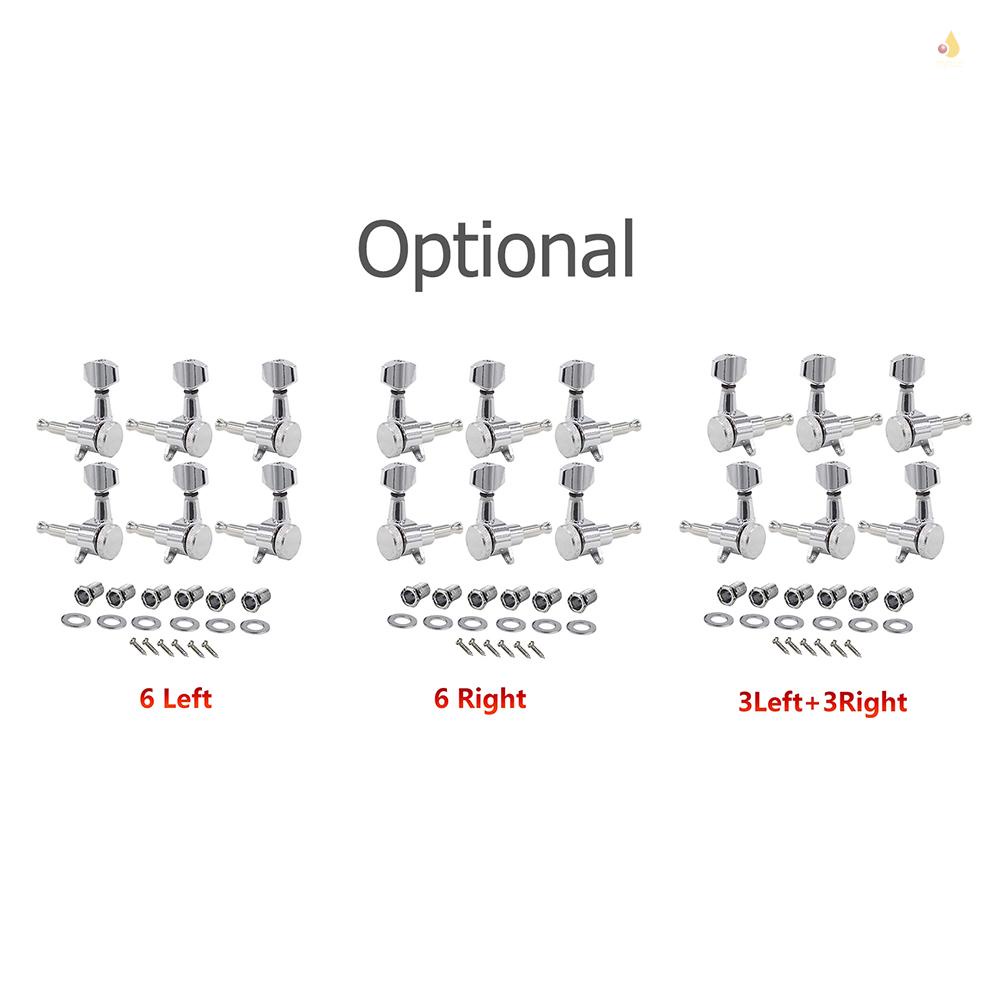 Bộ 6 Chốt Chỉnh Dây Đàn Trái Mạ Chrome 1: 18 Tương Thích Với ST Cho Guitar Điện