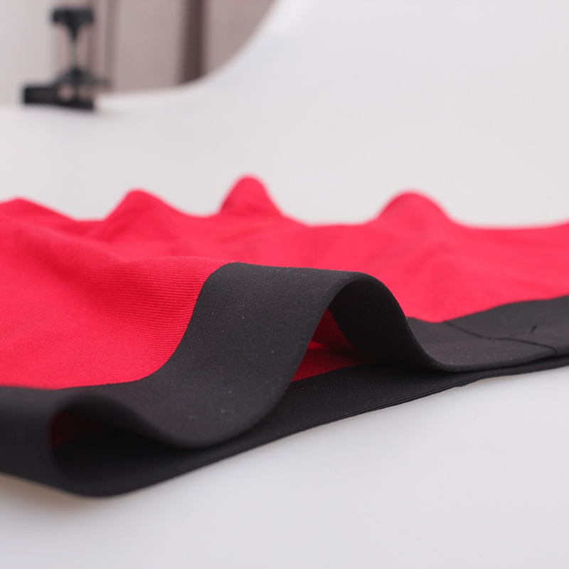 Quần Lót Boxer Cotton Lưng Thấp Thoáng Khí Màu Sắc Đơn Giản Cho Nam