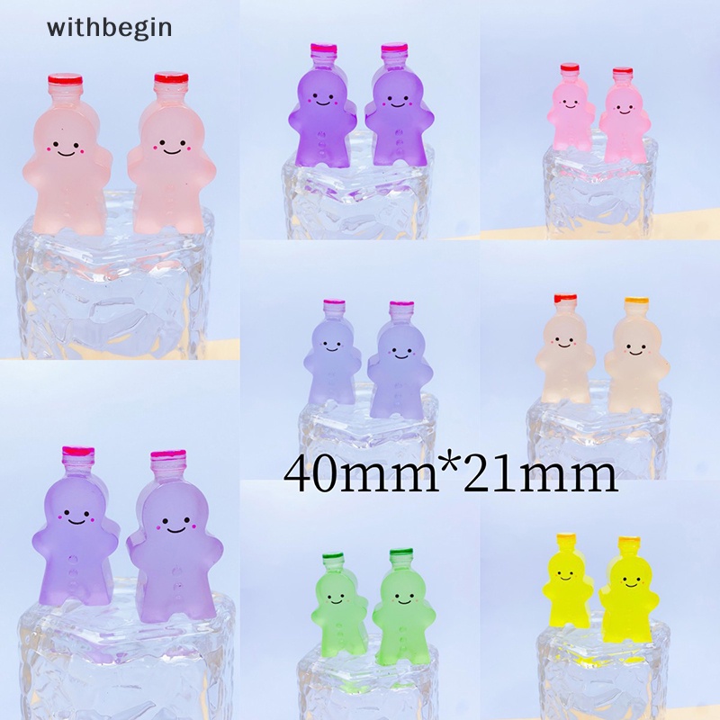 Bộ 2 Đồ trang trí Nhân Vật Gingerbread Man Hoạt Hình Phát Sáng Trong Bóng Tối Trang Trí Tiểu Cảnh