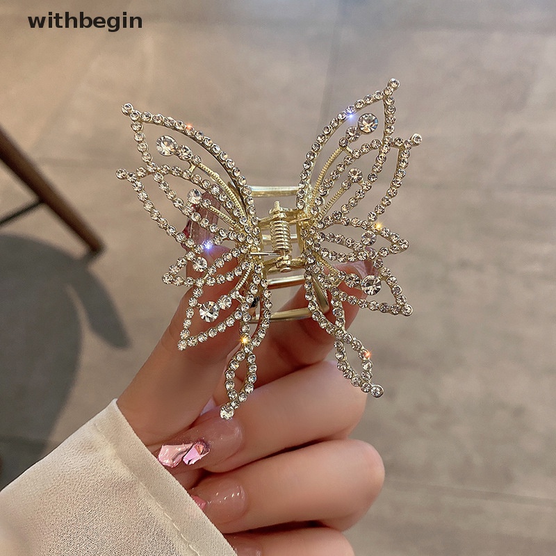 Kẹp Tóc Càng Cua Chất Liệu Kim Loại Phong Cách Vintage Thanh Lịch Thời Trang Cho Nữ