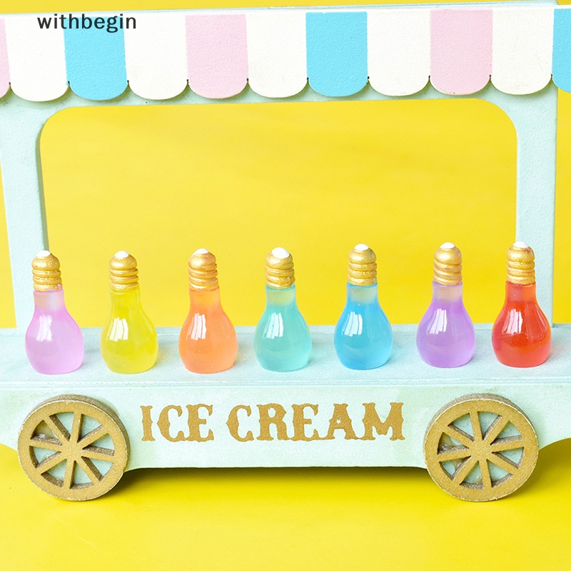 Bộ 5 Phụ Kiện Bóng Đèn Nhỏ Bằng Nhựa Màu Huỳnh Quang Độc Đáo Trang Trí Nghệ Thuật / Trang Sức Crafg DIY