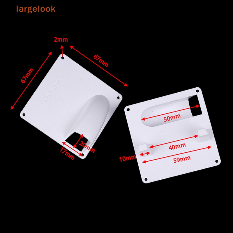 1 Cặp Khung Nhựa Bảo Vệ Động Cơ Servo Màu Trắng Cho Máy Bay Điều Khiển Từ Xa