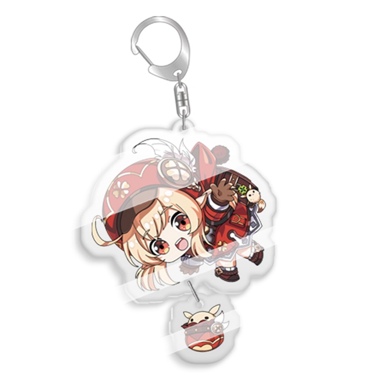 Móc Khóa Hình Nhân Vật Game Genshin Va Chạm Bằng Acrylic Dễ Thương