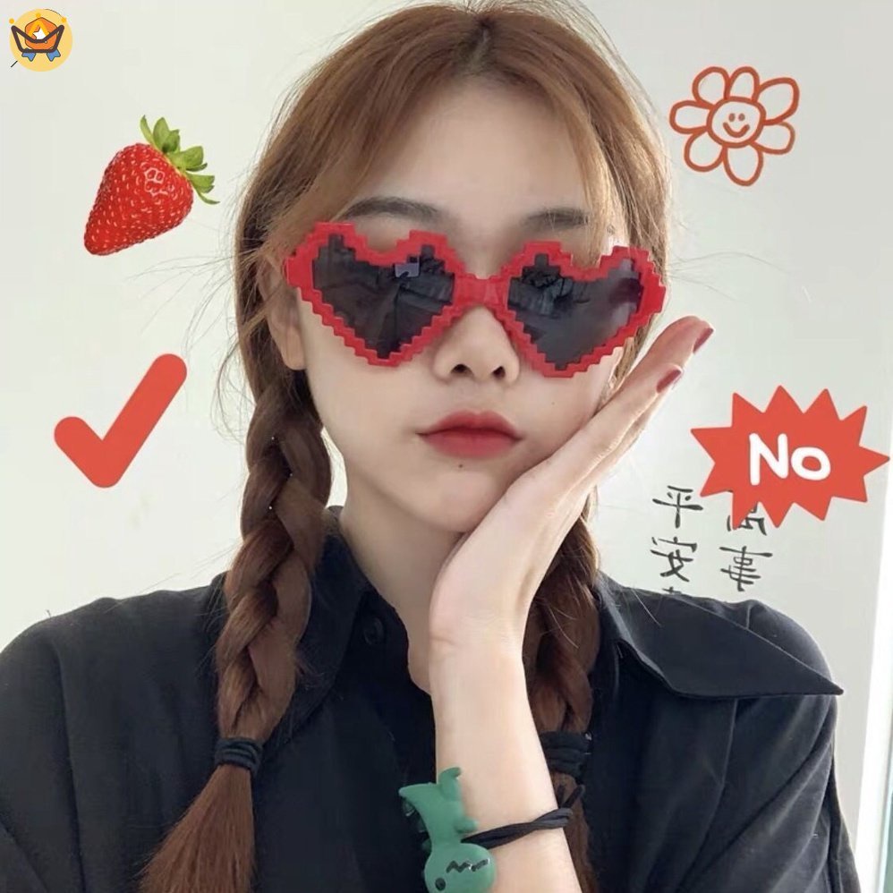 Mắt Kính Hình Trái Tim Hoạt Hình Vui Nhộn Trang Trí Tiệc Sinh Nhật Cho Bé