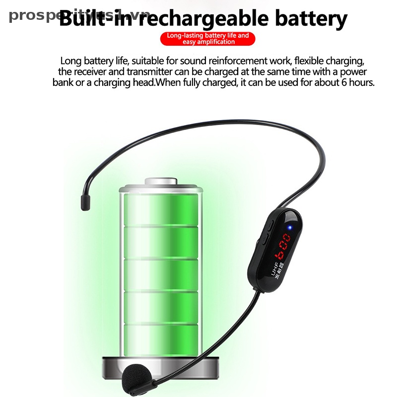 Tai Nghe Không Dây Kết Nối Bluetooth 2 Trong 1 Dùng Cho Bộ Khuếch Đại Âm Thanh [prosperityus1] [prosperityus1]