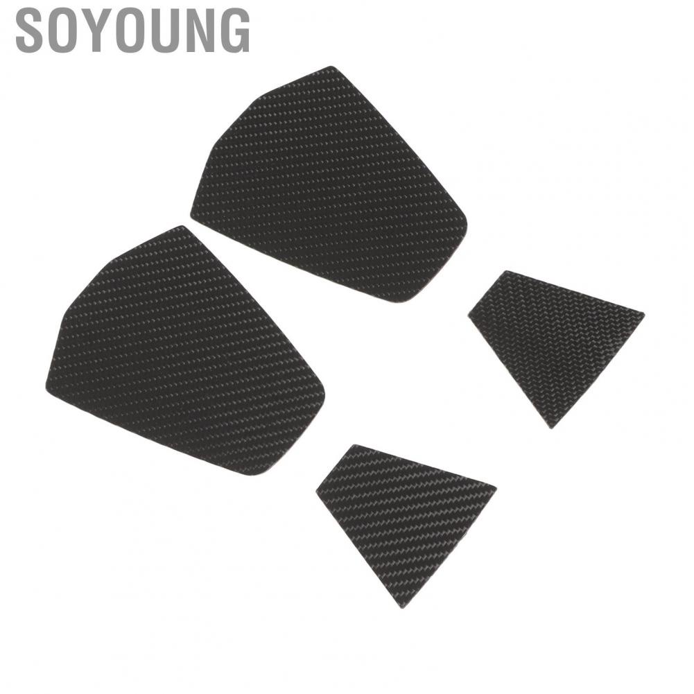 Soyoung Seat Headrest Panel  Carbon Fiber UTV Trim Decorative 4Pcs Easy Installation Protective for RZR PRO XP 2021 Onwards