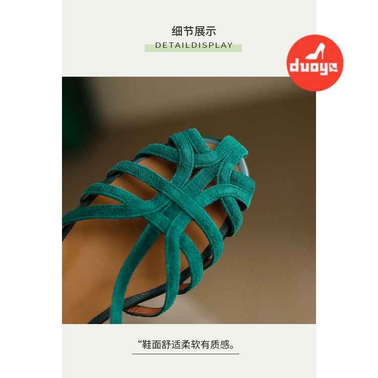 Giày Xăng Đan Đế Bằng Dày Dặn Đính Đá Lấp Lánh Chống Trượt Thời Trang Mùa Hè Cho Nữ 2022