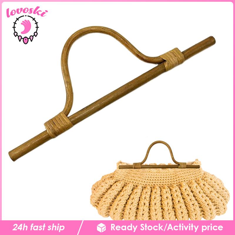 Tay Cầm Túi Xách Thay Thế DIY Bằng Tre Tiện Dụng