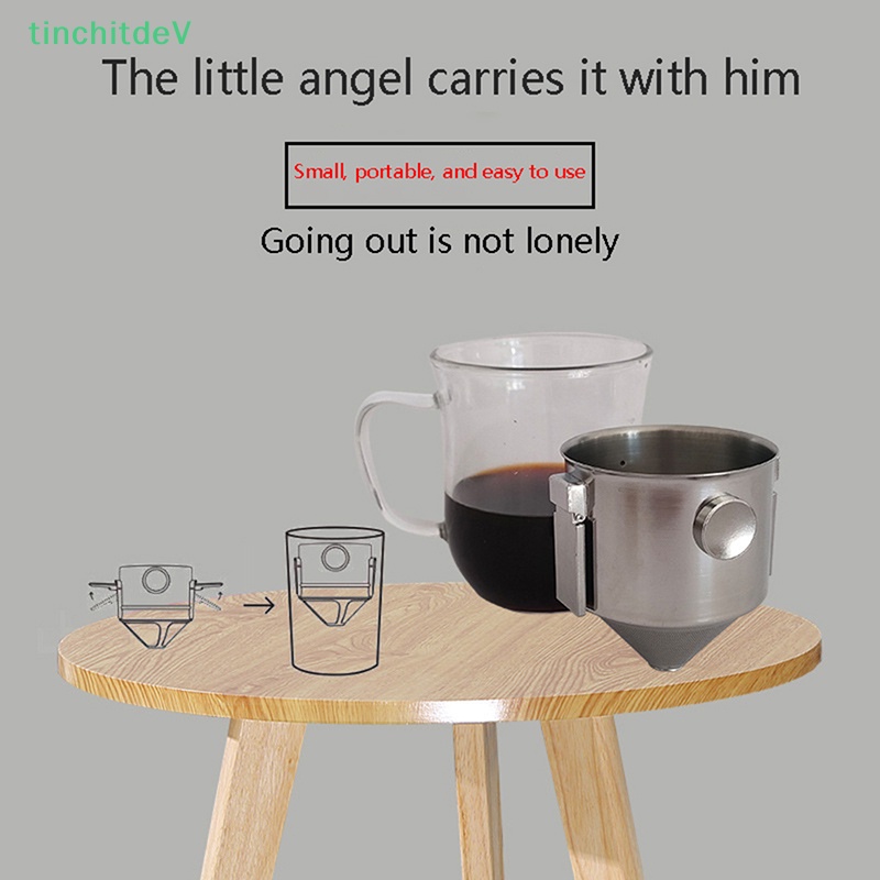 Phễu Lọc Cà Phê Bằng Thiếc Hình Nón Gấp Gọn Tiện Lợi