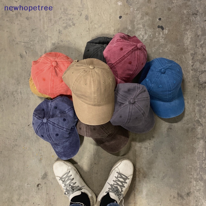 Mũ Lưỡi Trai Cotton Màu Trơn Đơn Giản Cho Nam Nữ