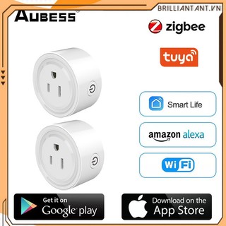 Ổ Cắm Thông Minh Zigbee Tuya Ổ Cắm Thông Minh Điều Khiển Điện Thông Minh Tuya Zigbee Qua Cổng Wifi Thông Minh Zigbee, Ra Lệnh Bằng Giọng Nói Qua Google Home Bri