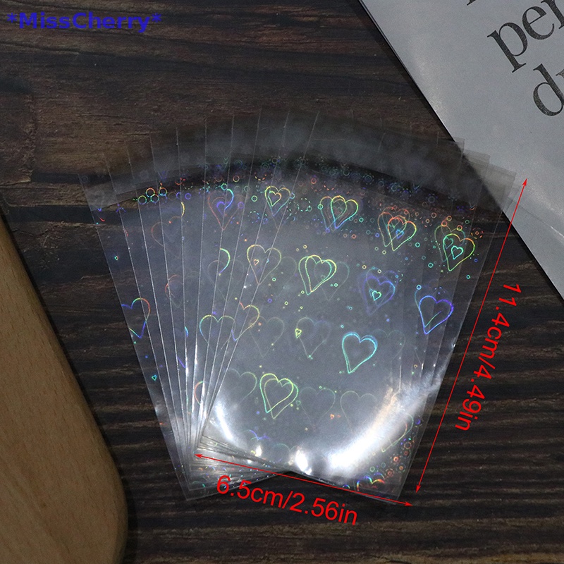 Set 10 / 50 Túi Đựng Thẻ Ngọc Trai Họa Tiết Trái Tim Xinh Xắn Mới