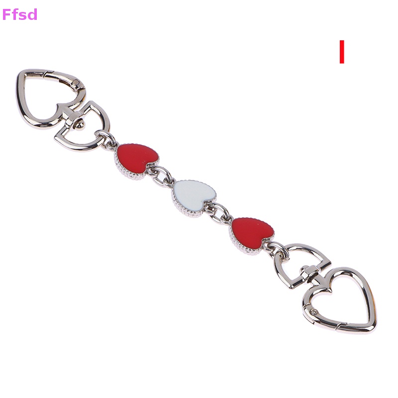 {Ffsd} Dây Xích Nối Dài Túi Xách Đeo Vai / Đeo Chéo Hình Trái Tim DIY Có Khóa Cài * Bán Chạy