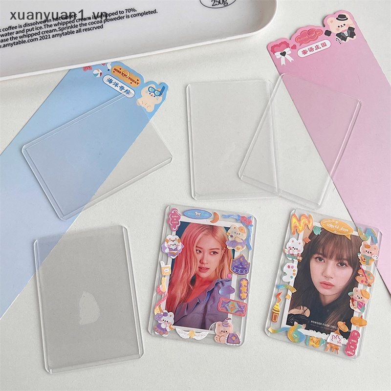 Set 10 Miếng Dán Goo Dày Dặn Trong Suốt Dùng Trang Trí Hộp Sưu Tập DIY