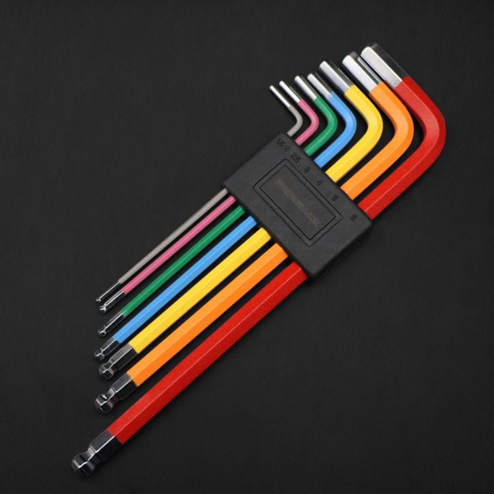 Bộ 7 Cờ Lê Lục Giác Mở Khóa TAYLOR1 Allen 1.5 / 2 / 2.5 / 3 / 4 / 5 / 6mm Dùng Sửa Chữa Xe Đạp
