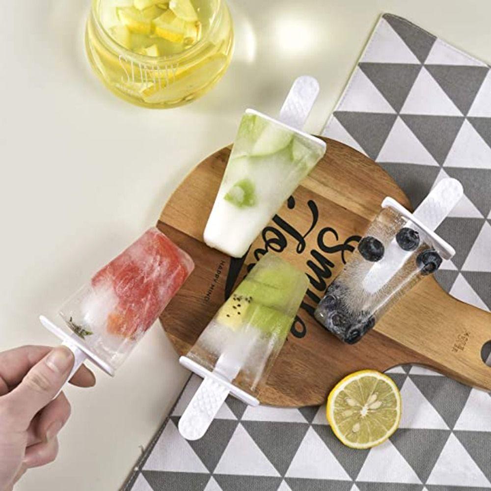 KUNHEV Khuôn Làm Kem Que 6 Ngăn Tiện Dụng