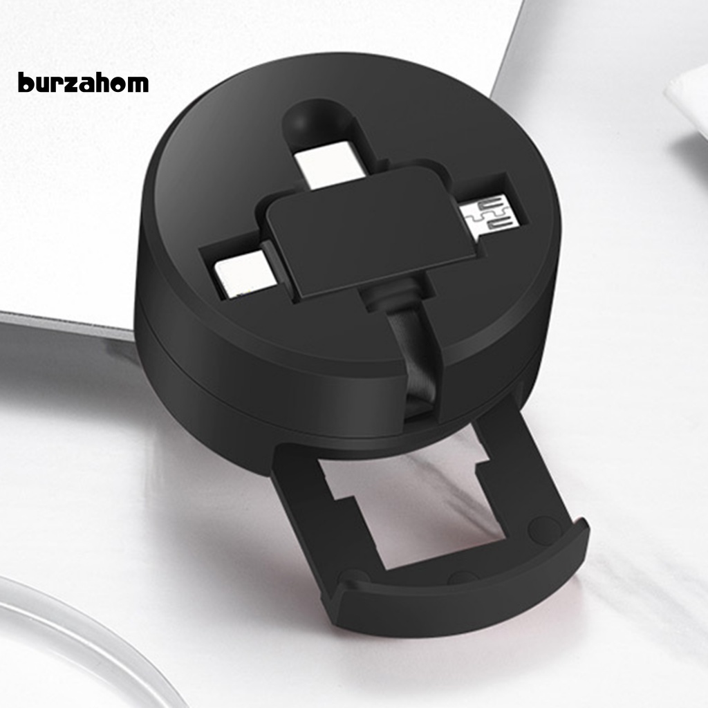 Dây Cáp Sạc USB Hình Tròn Ba Trong Một Khối Lượng Nhẹ Chống Rách