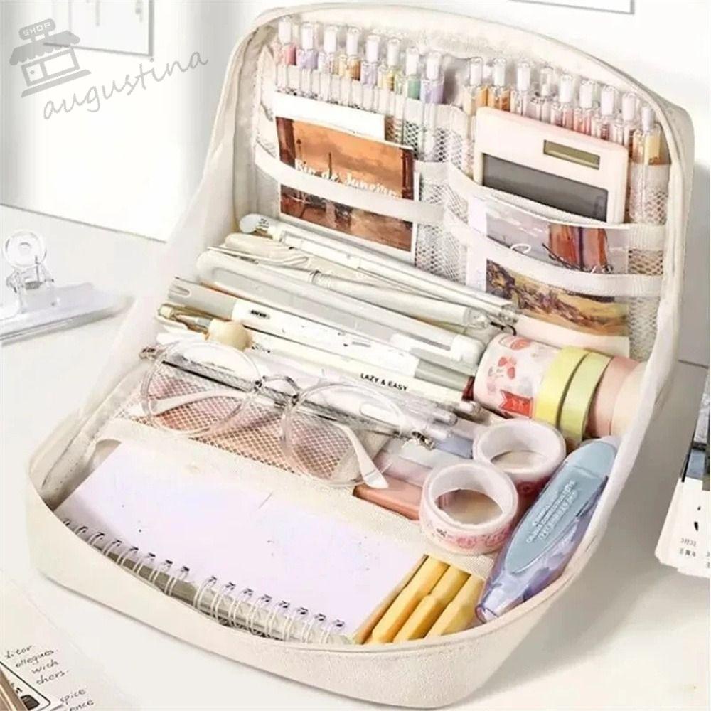 Túi Đựng Bút / Đồ Trang Điểm Sức Chứa Lớn Tiện Dụng Cho Học Sinh / Văn Phòng