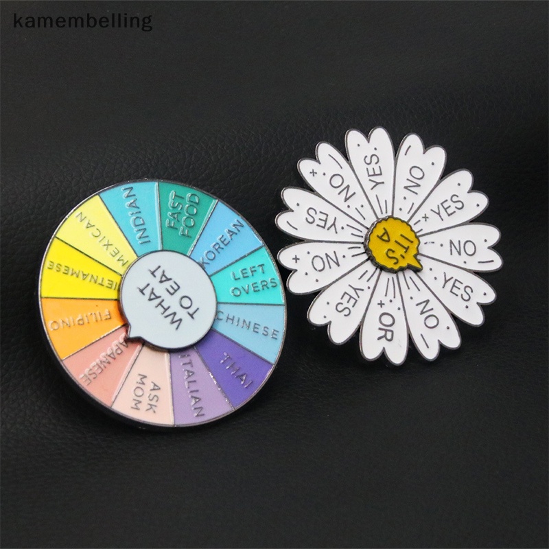 Kamembelling Móc Khóa Dạng Bánh Xe Xoay Hình La Bàn Màu Sắc Khó Chịu Trang Trí Túi Xách