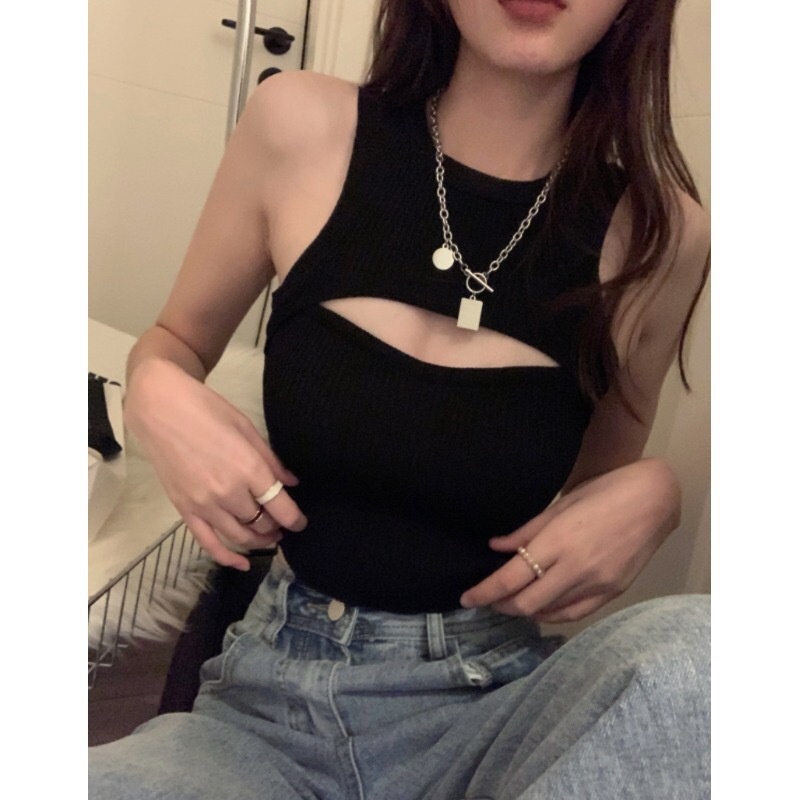 NZN Áo Croptop Dệt Kim Dáng Ôm Thời Trang Mùa Hè Quyến Rũ Cho Nữ