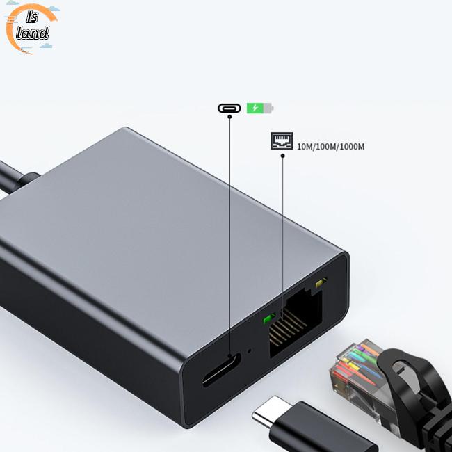 Bộ Chuyển Đổi Cổng Usb Sang Rj45 4k Type C Sang Gigabit Ethernet Cho Điện Thoại / Máy Tính Bảng