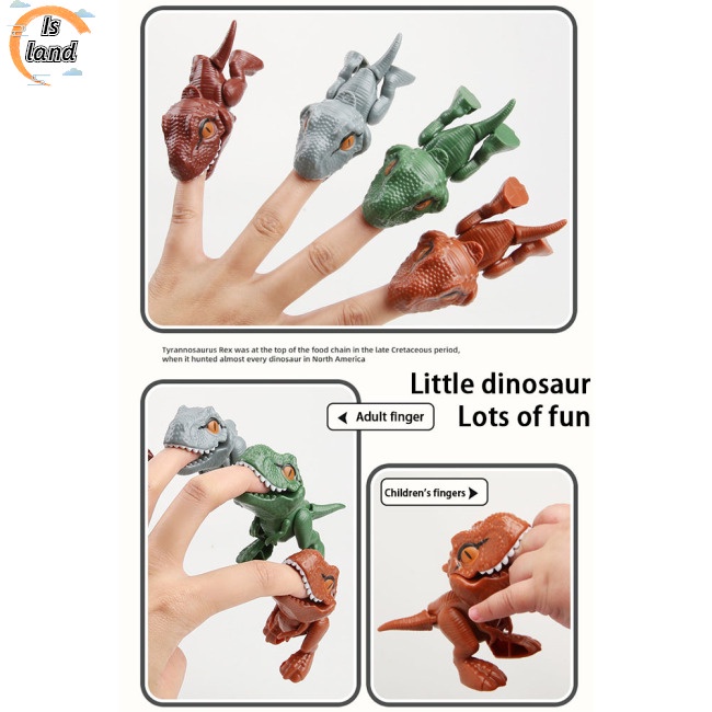 Mô Hình Đồ Chơi Khủng Long Bạo Chúa Đeo Ngón Tay Vui Nhộn Sáng Tạo