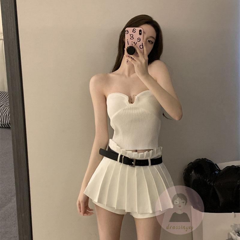 Áo Ống Mùa Hè Màu Sắc Đơn Giản Cho Nữ